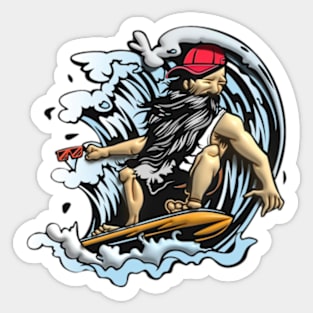 Cool Hipster Skater Sticker